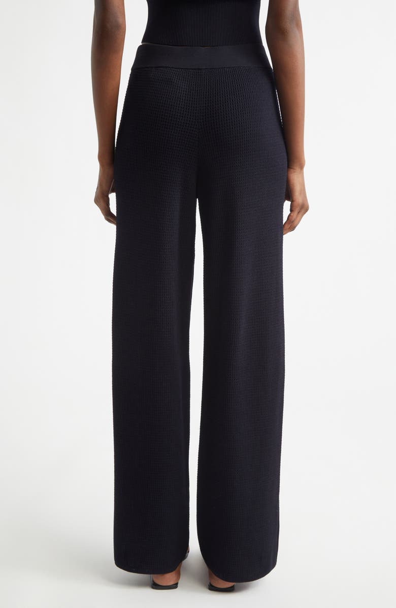 A.L.C. Banks Waffle Stitch Wide Leg Pants, Alternate, color, Navy