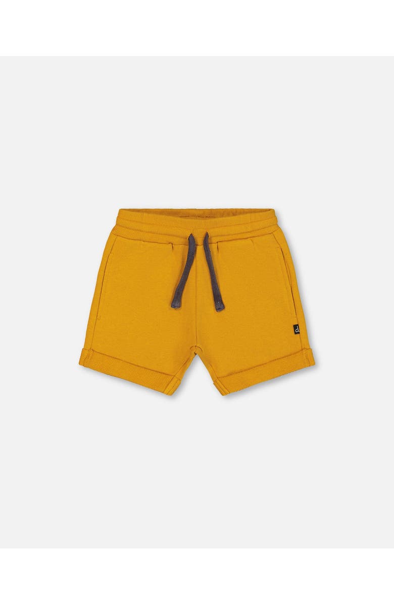 Deux par Deux Baby Boy's French Terry Short Vibrant Orange, Main, color,
