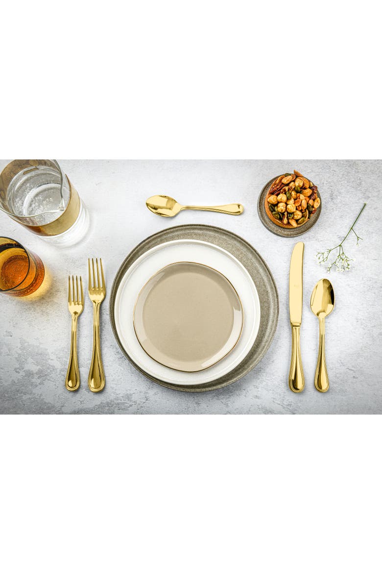 Perla Flatware Set - 20 Pieces, Alternate, color, Gold