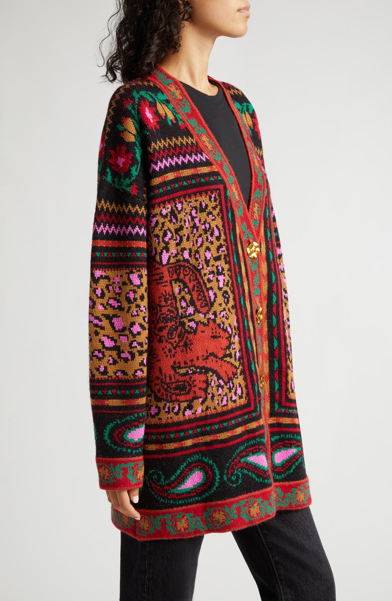 FARM Rio Tapestry Jacquard Cardigan, Alternate, color, 