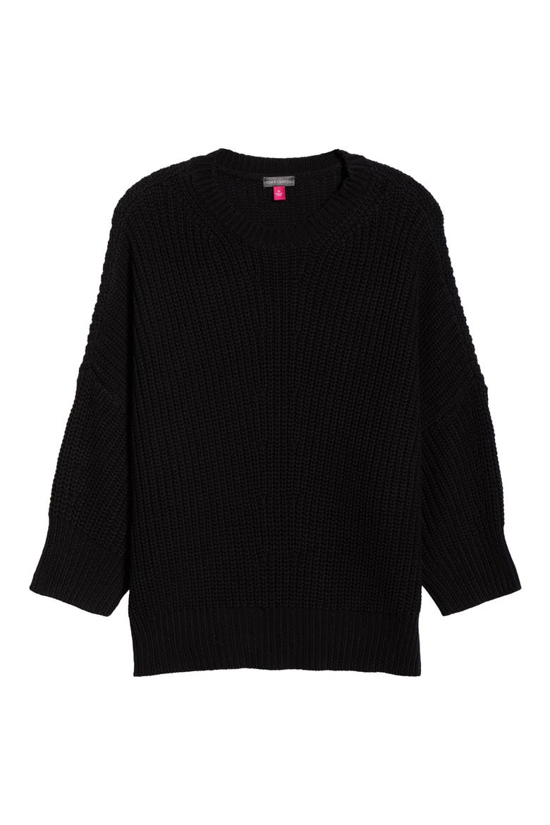 Crewneck Sweater, Alternate, color, RICH BLACK