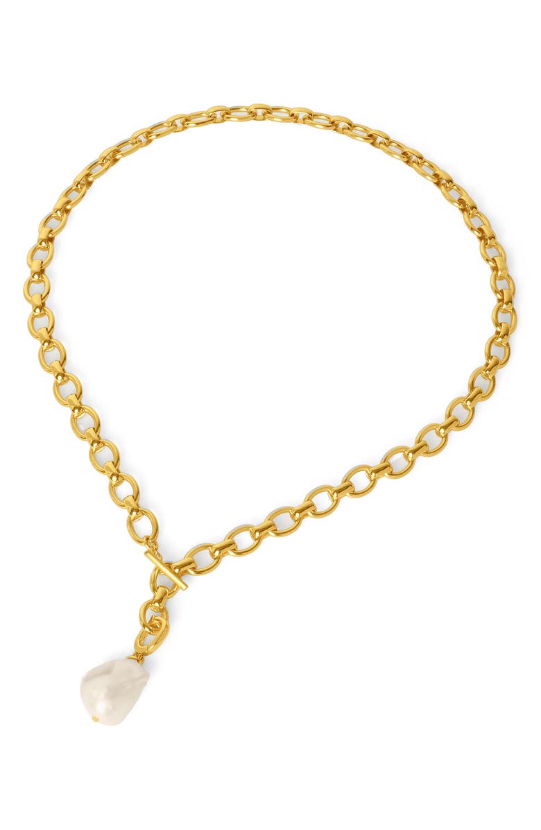 Dean Davidson Florence Freshwater Pearl Pendant Collar Necklace, Alternate, color, Pearl/ Gold