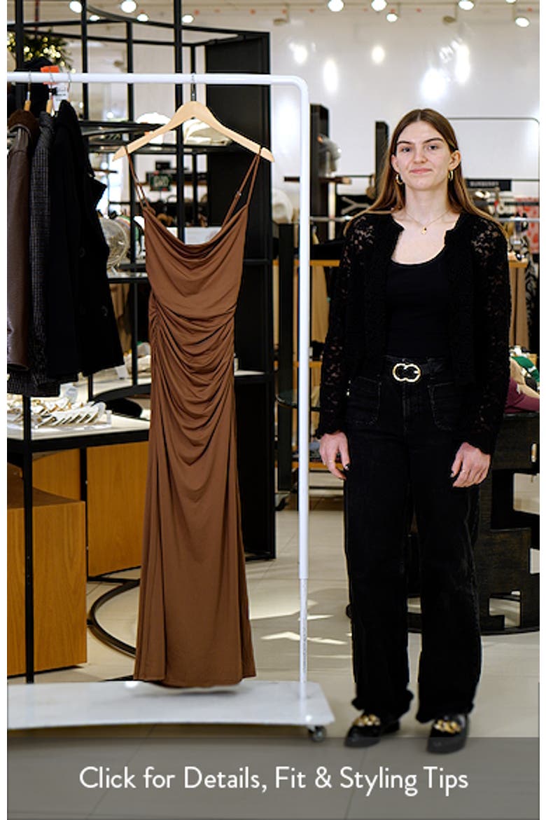 Ina Shirred Cowl Neck Slipdress video