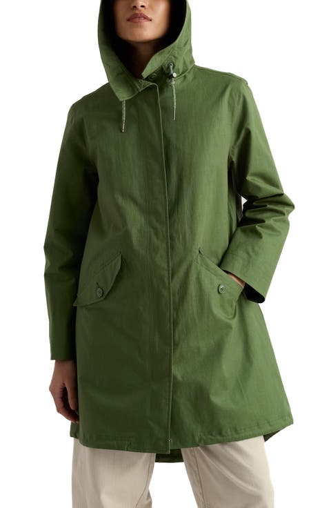 Seafaring Waterproof Linen & Cotton Hooded Coat