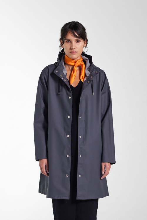 Stutterheim Mosebacke Lightweight Raincoat In Blue