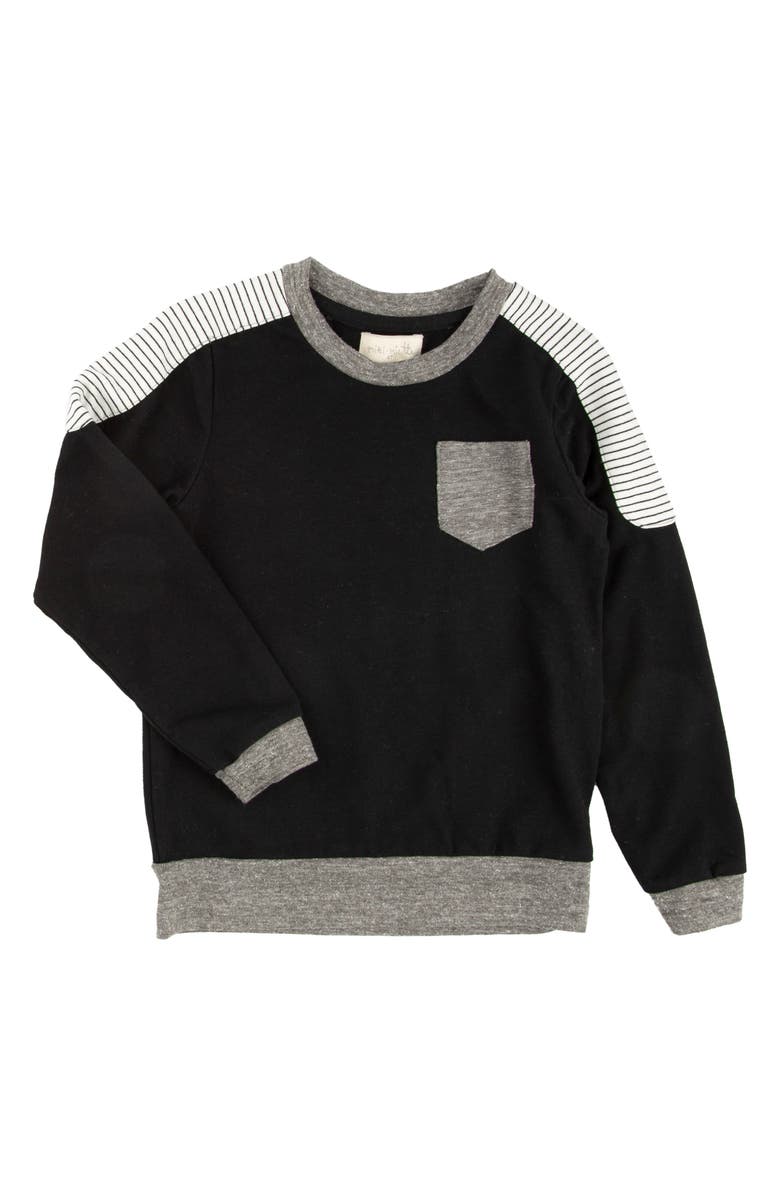 Miki Miette Kids' Ziggy Carmichael Colorblock Sweatshirt, Main, color, 