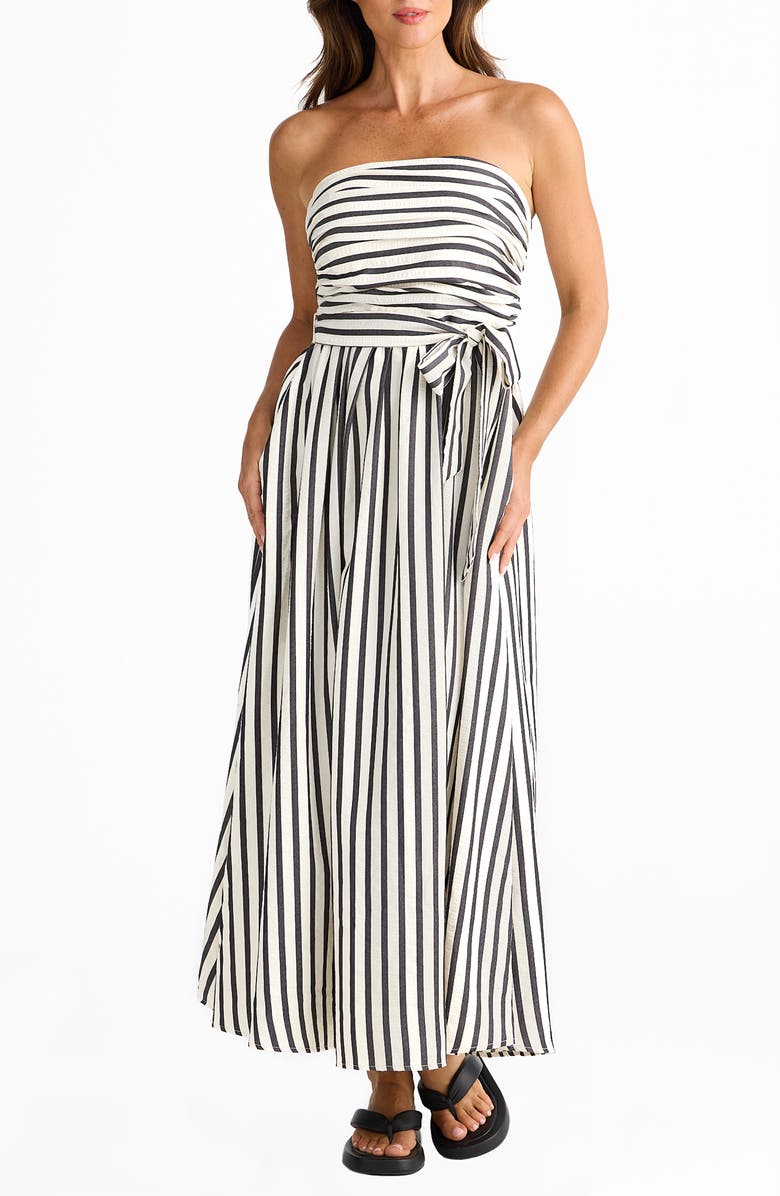 Brave+True Avalon Stripe Strapless Maxi Dress, Main, color, 