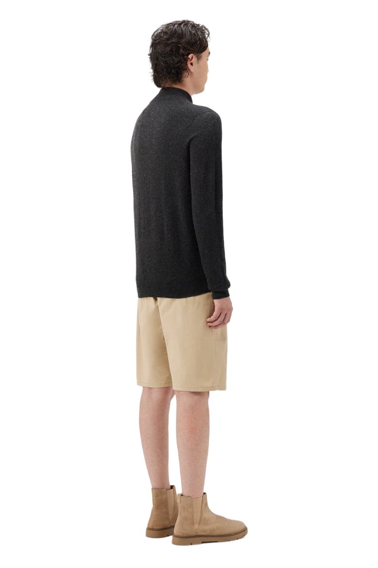 Essential Full-Zip Cashmere Cardigan, Alternate, color, charcoal