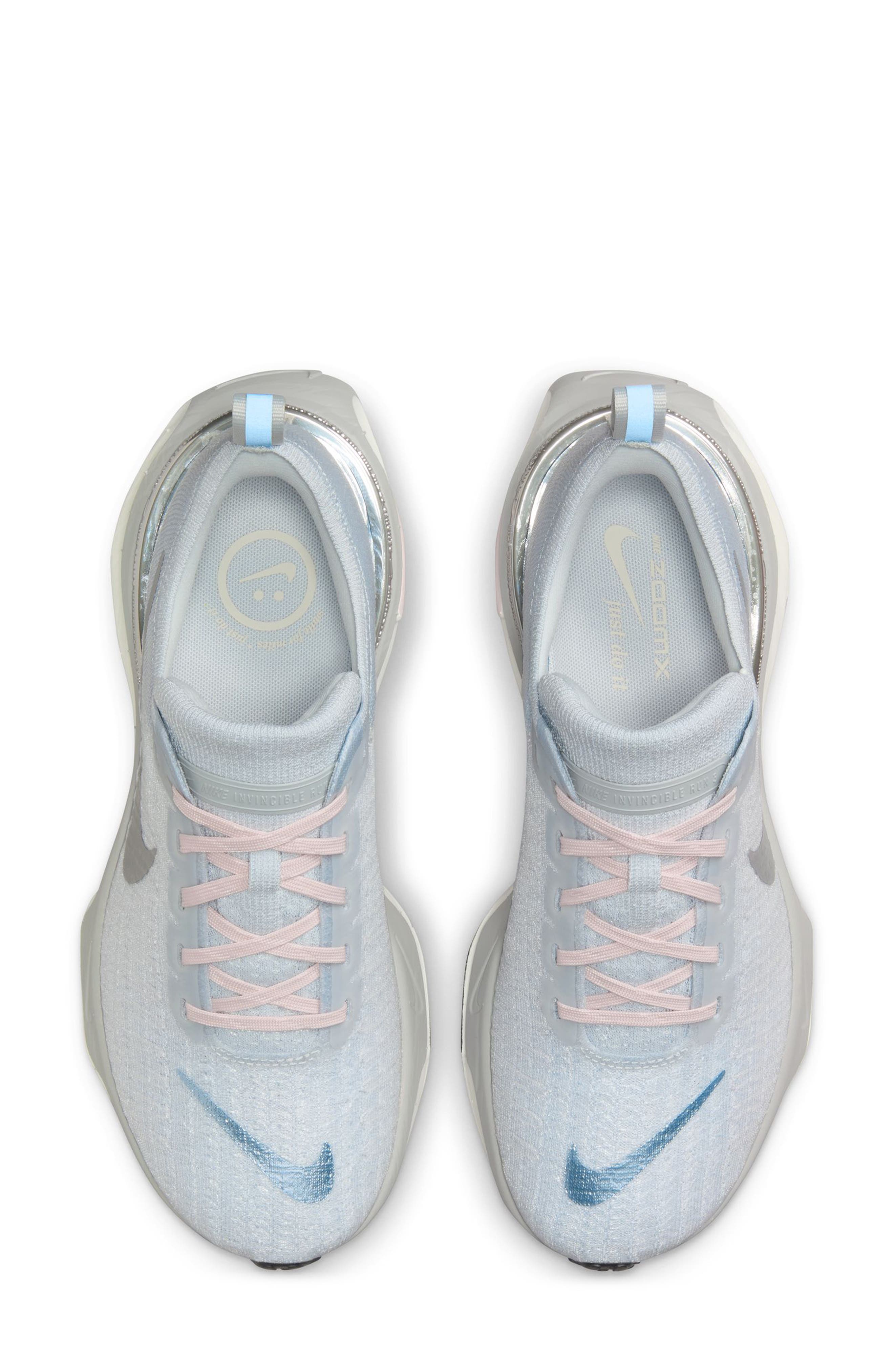 Nike ZoomX Invincible Run 3 Running Shoe, Alternate, color, Dust/ Grey/ Blue