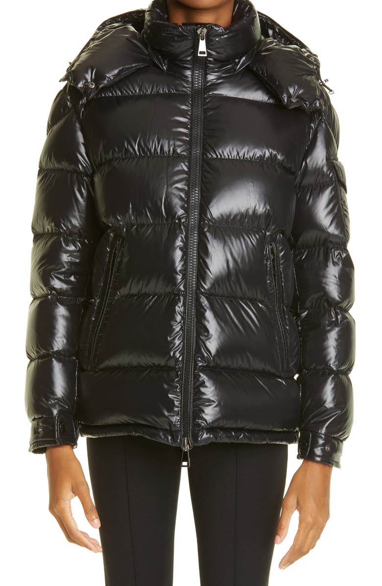 Moncler Fustet Hooded Down Puffer Jacket, Main, color, 