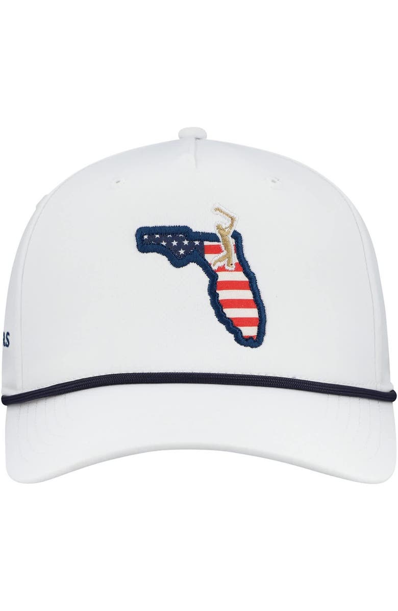 AHEAD Men's Ahead  White THE PLAYERS Americana Alto Rope Adjustable Hat, Alternate, color, 