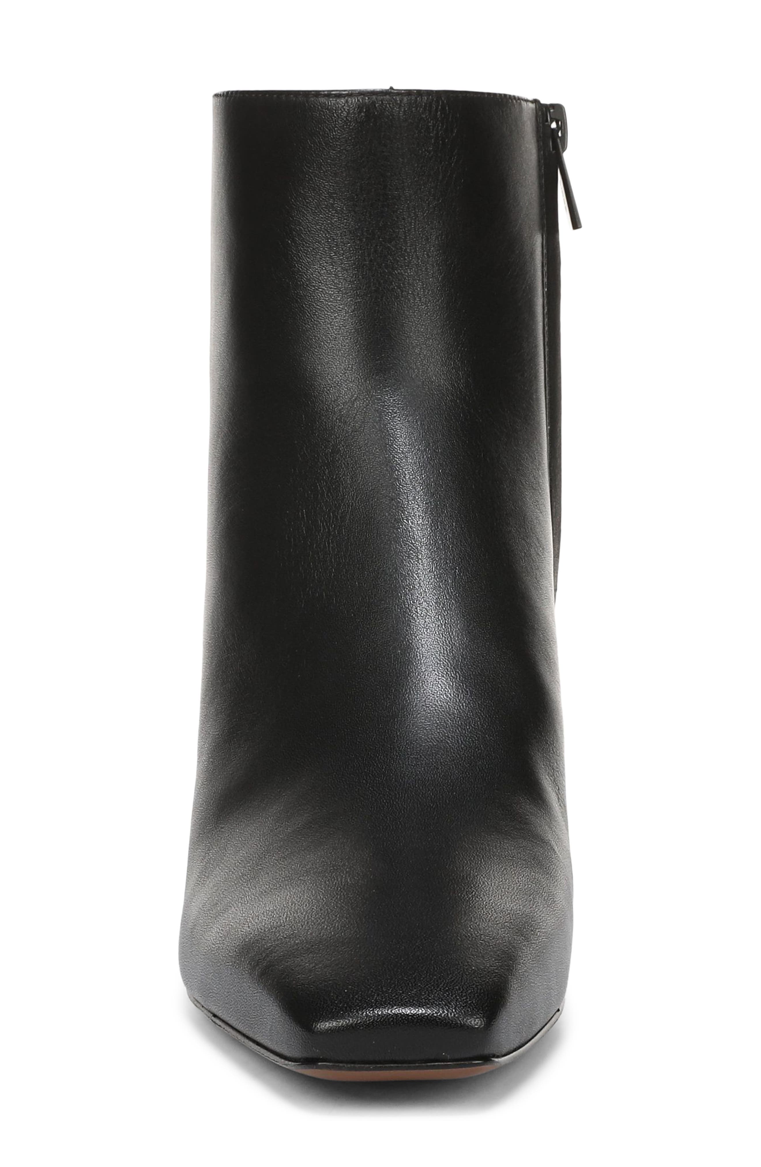 Lilith Leather Bootie, Alternate, color, BLACK
