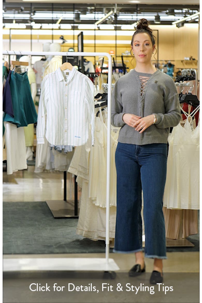 Kids' Stripe Linen & Cotton Button-Up Shirt video