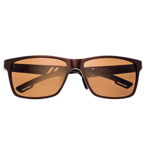 Breed Pyxis Titanium Polarized Sunglasses In Brown/brown