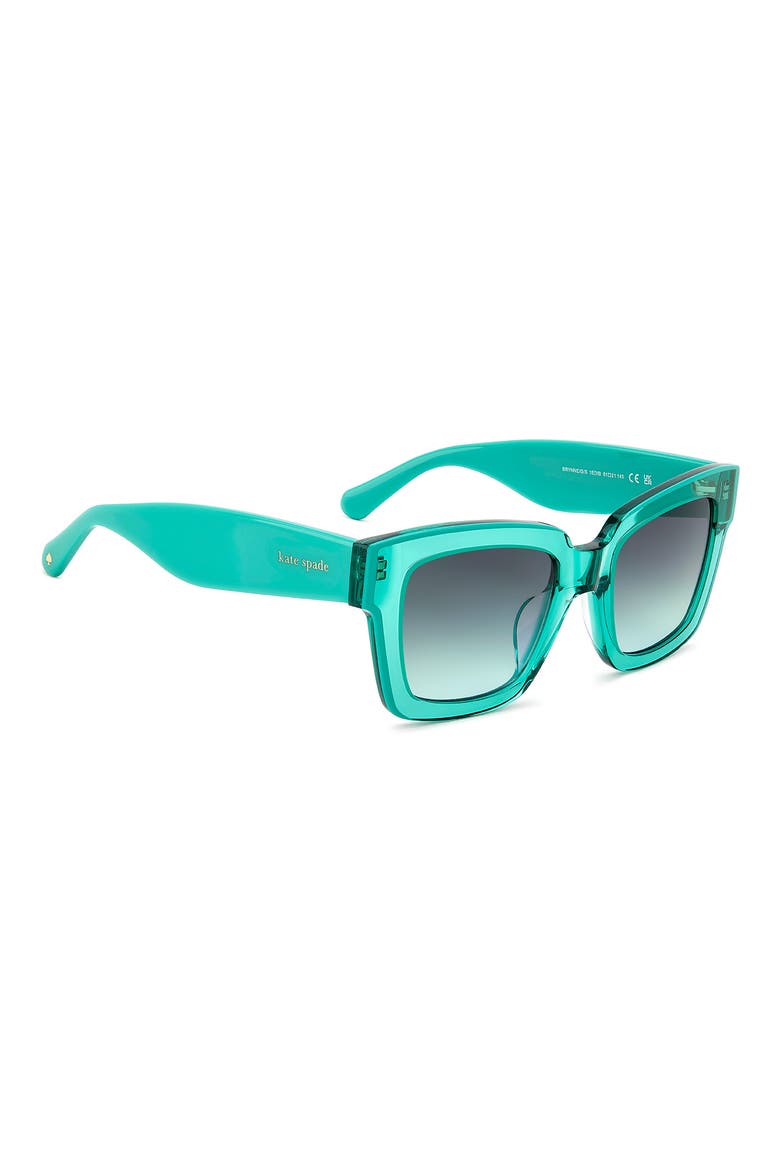 brynne 51mm square sunglasses, Alternate, color, GREEN