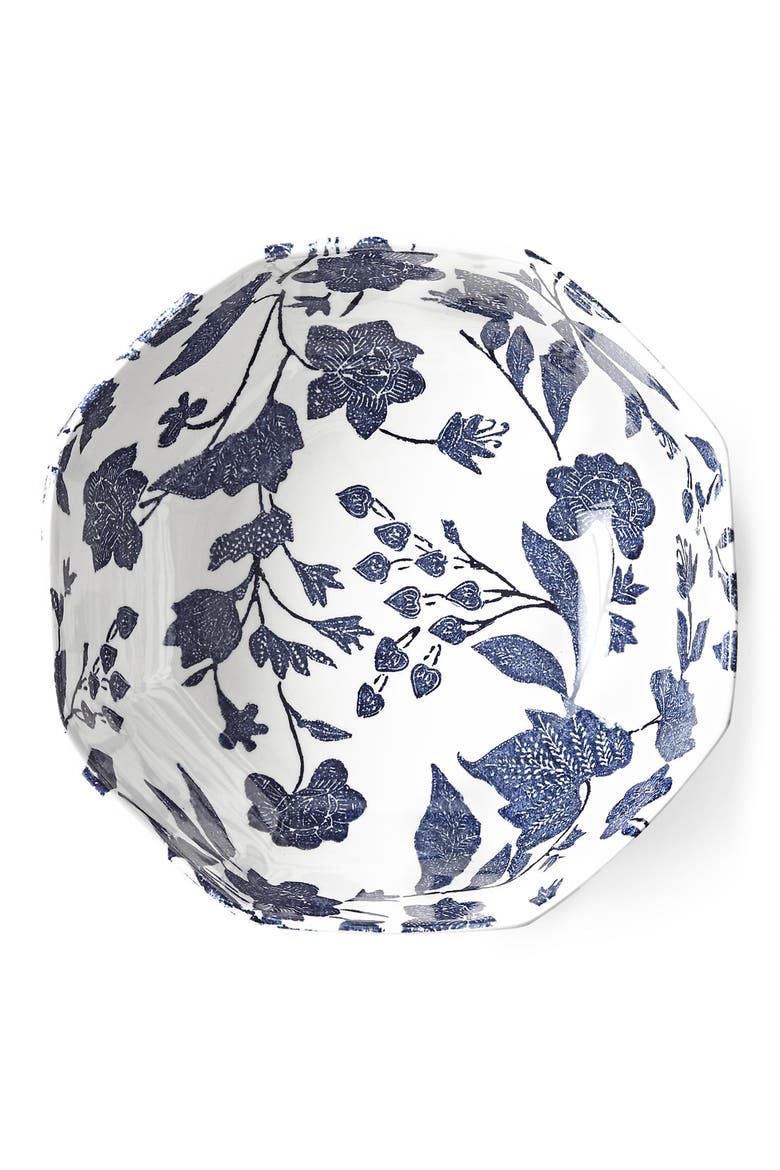 x Burleigh Garden Vine Octagonal Bowl, Alternate, color, INDIGO