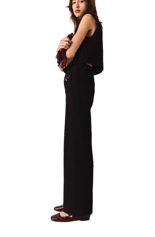 Maje Tweed Trousers In Multi