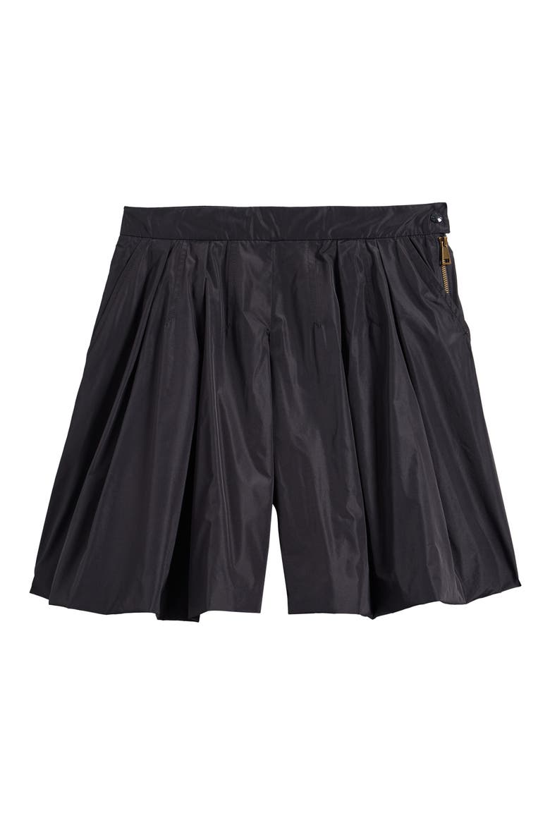 Kids' Pleated Taffeta Shorts, Main, color, BLUE DENIM