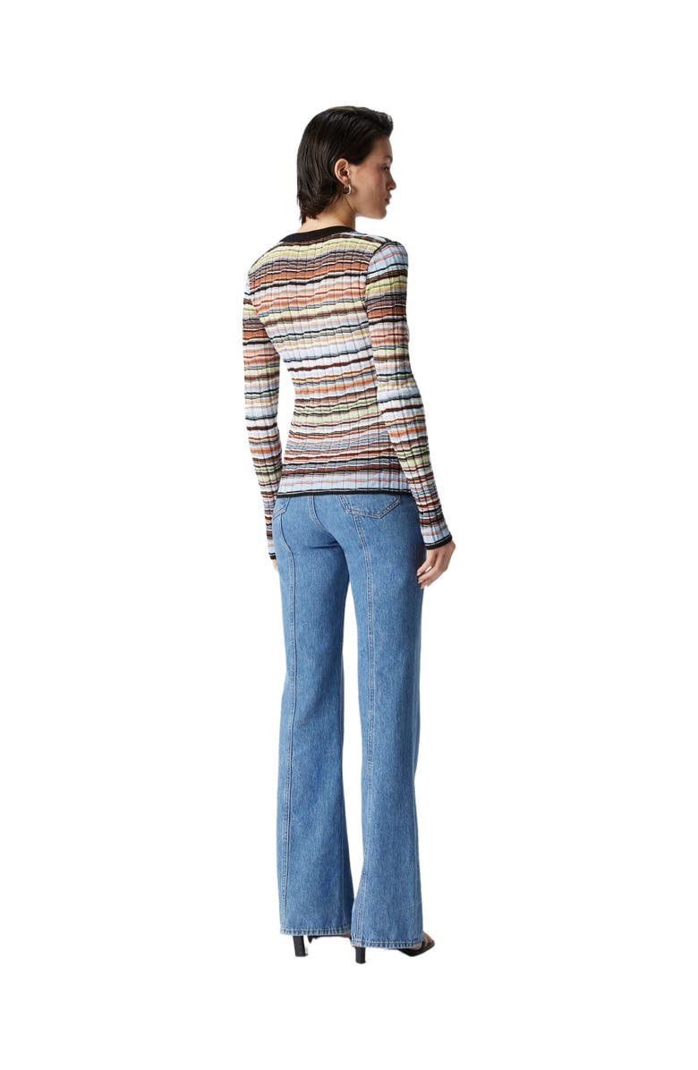 Missoni Striped Cotton And Viscose Ribbed Cardigan With Contrasting Trim, Alternate, color, 