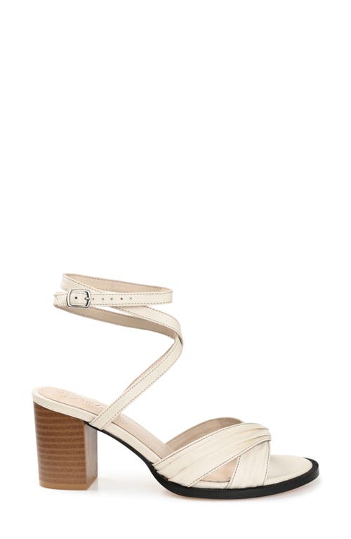 Journee Collection Freeda Ankle Strap Sandal In Ivory