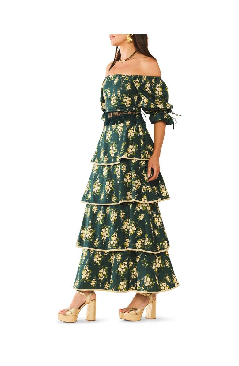 Eddy Jamie Top x McKenzie Collaboration, Alternate, color, Deep Green Cream Floral