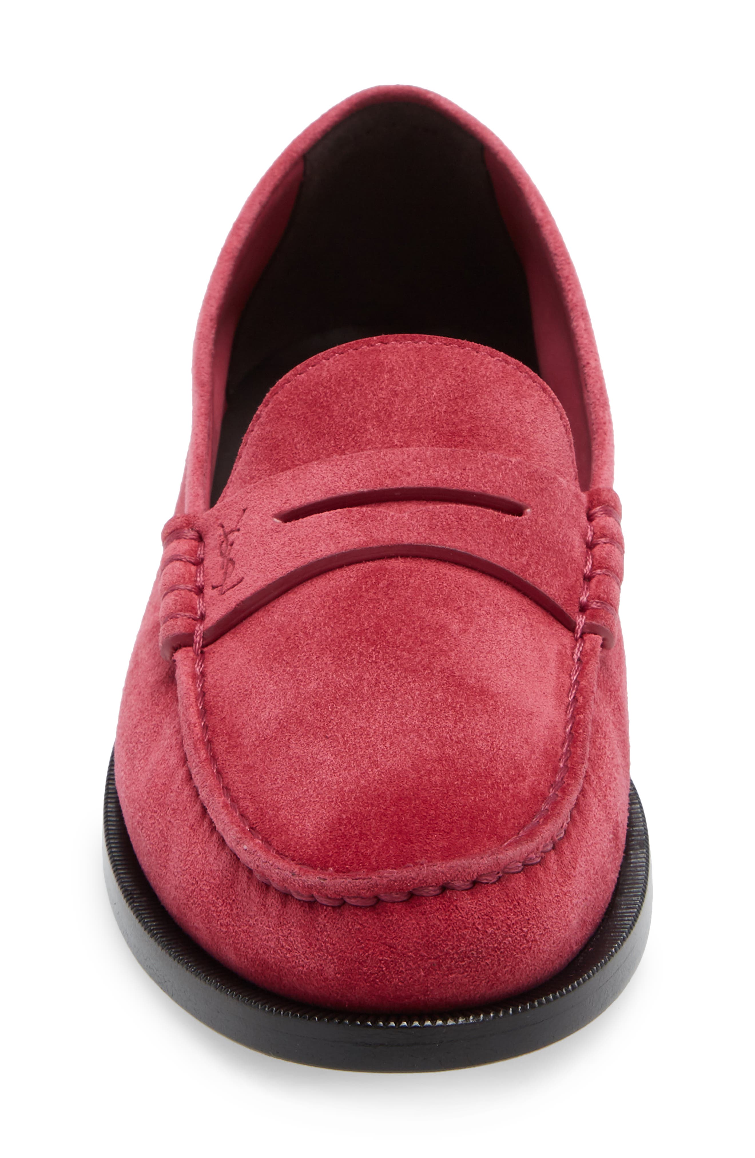 Saint Laurent YSL Monogram Penny Loafer, Alternate, color, 