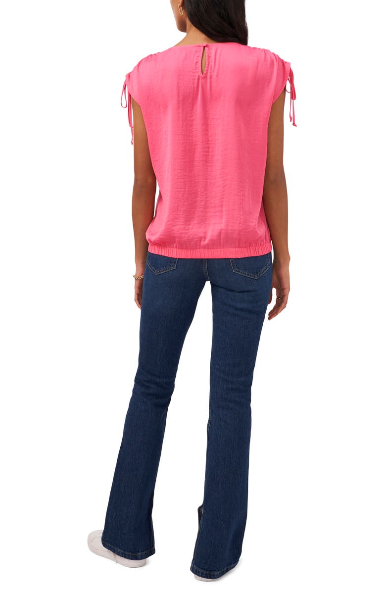 1.STATE Drawstring Shoulder Top, Alternate, color, Berry Pink