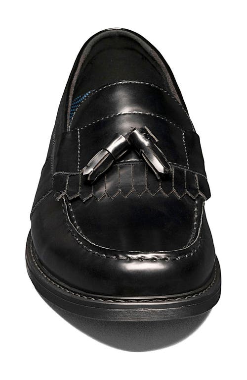 Nunn Bush Keaton Kiltie Fringe Tassel Loafer In Polished Black