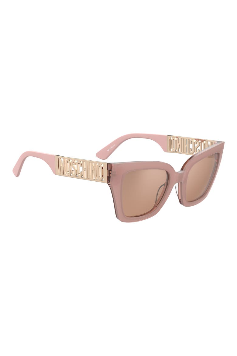MOS161/S 53mm Rectangular Sunglasses, Alternate, color, PINK