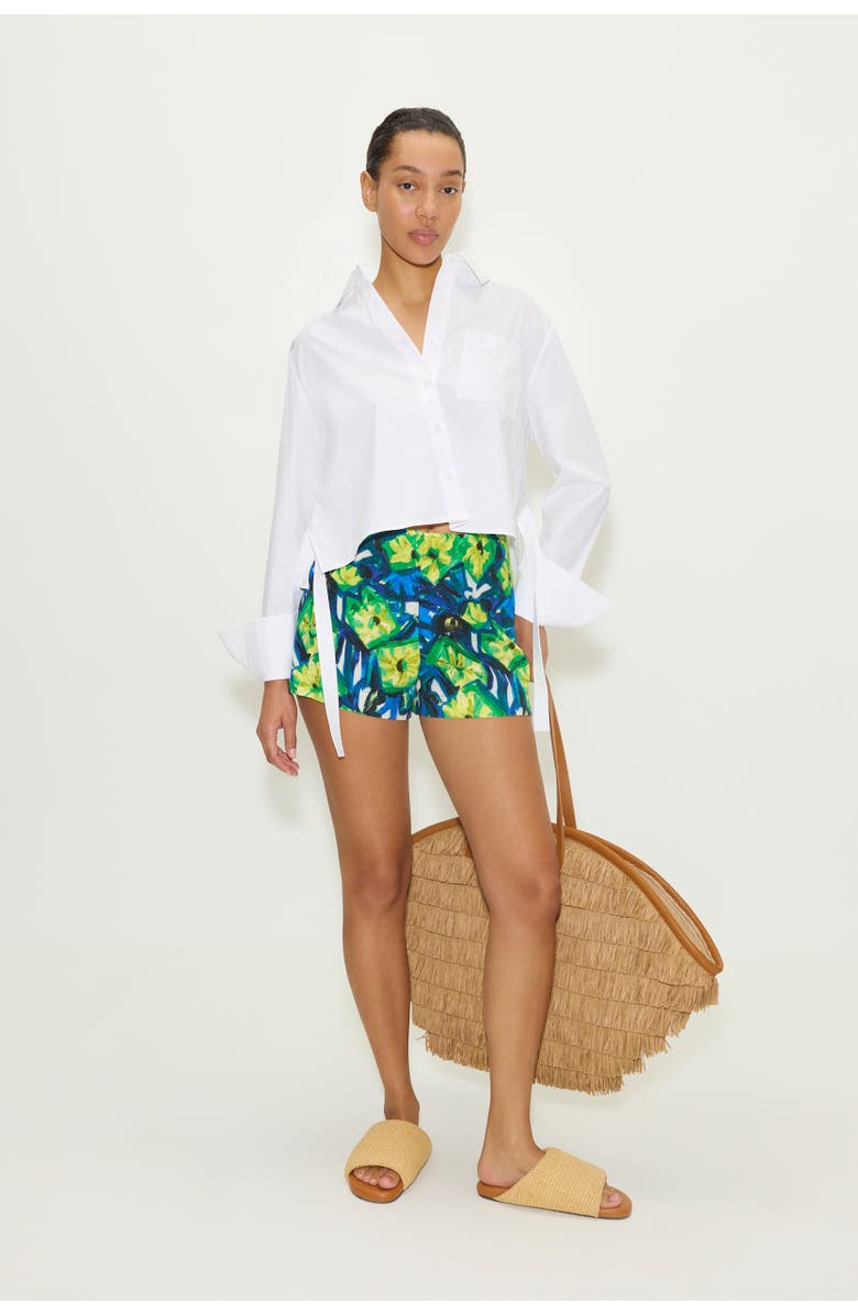 SIMONMILLER Mina Linen Short with Side Zip, Alternate, color, Abstract Floral