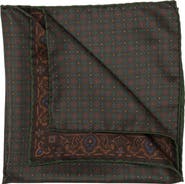 Elizabetta Lario - Double Sided Silk Pocket Square for Men
