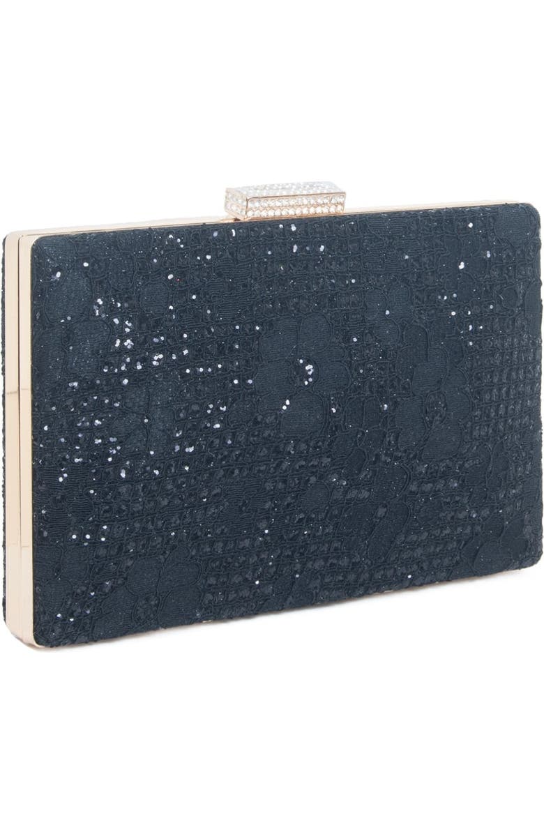 Lauren Lorraine Dandy Clutch, Alternate, color, Black