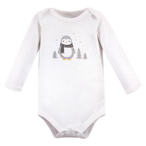 Hudson Baby Essential Long-sleeve Cotton Bodysuit Triple Set