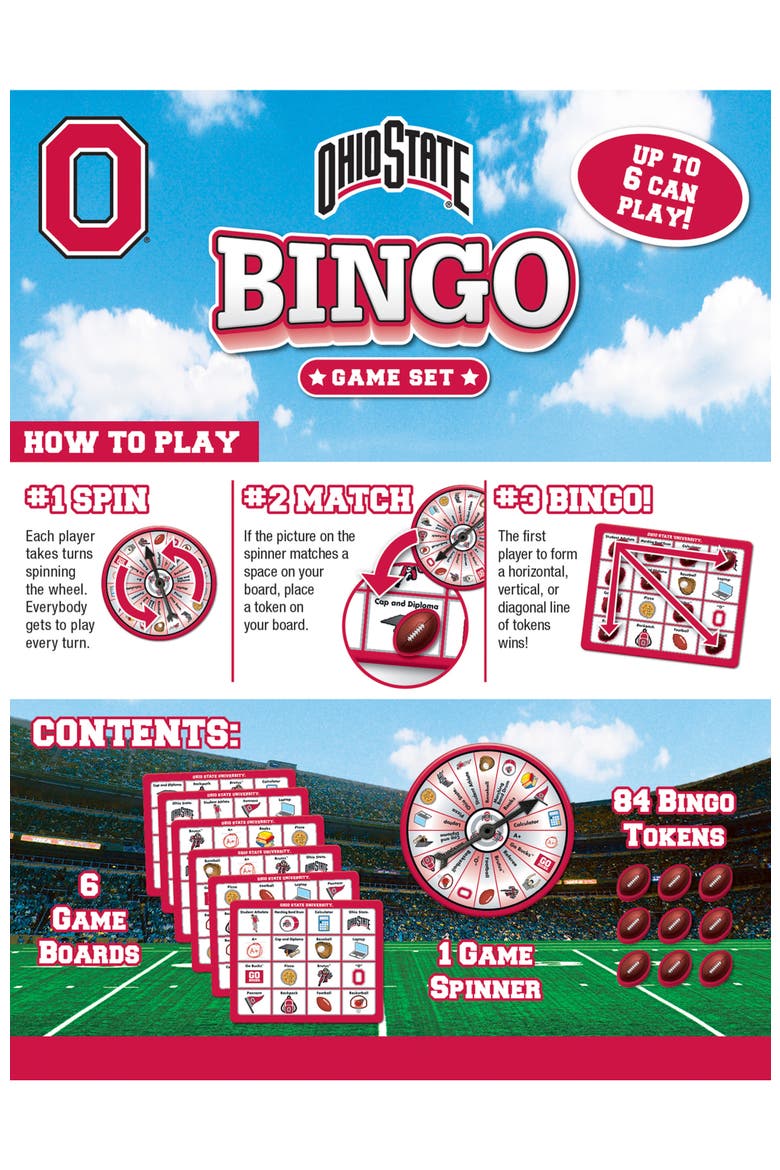 Ohio State Buckeyes NCAA Bingo Game, Alternate, color, Multicolor