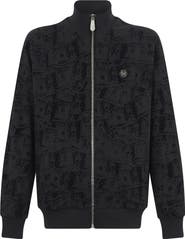 PHILIPP PLEIN Tracksuit Jacket All-Over Dollar Men