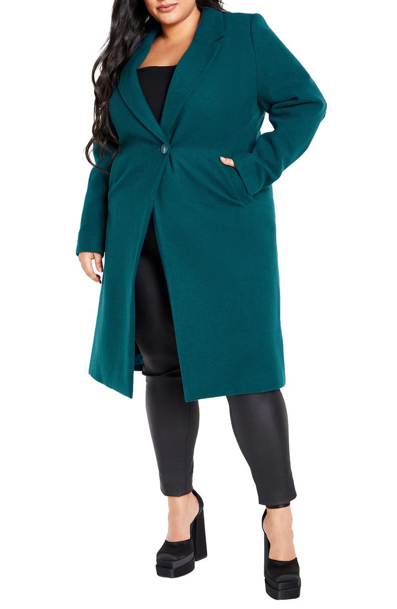 City Chic Effortless Chic Coat, Main, color,