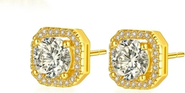 DLORIA Serena Halo Stud Earrings