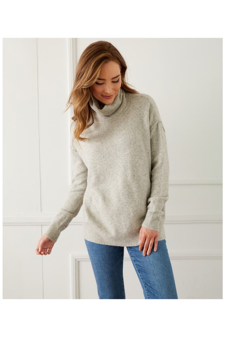 Turtleneck Sweater, Alternate, color, LIGHT GREY