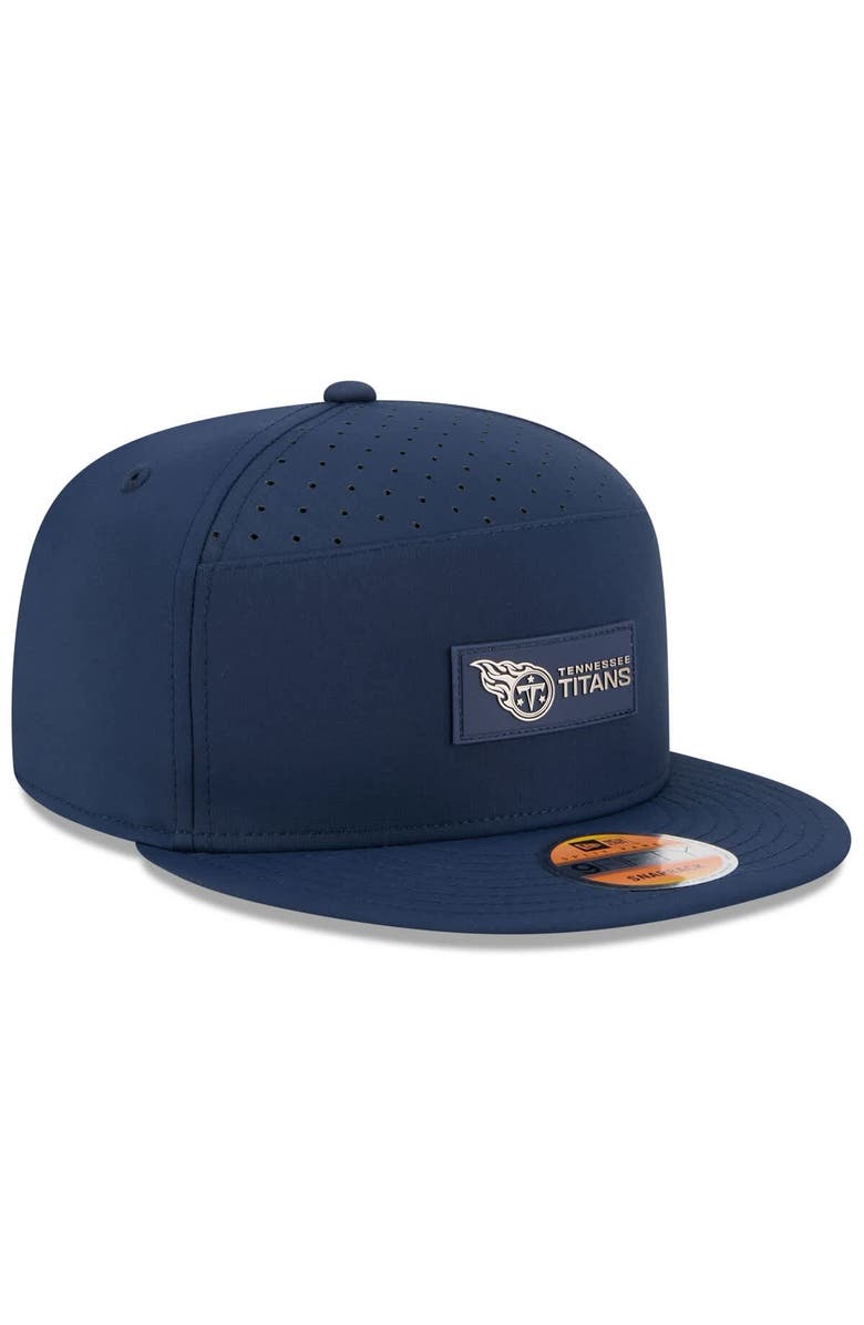New Era Men's New Era Navy Tennessee Titans 2025 Sideline  Split Panel 9FIFTY Snapback Hat, Alternate, color, 