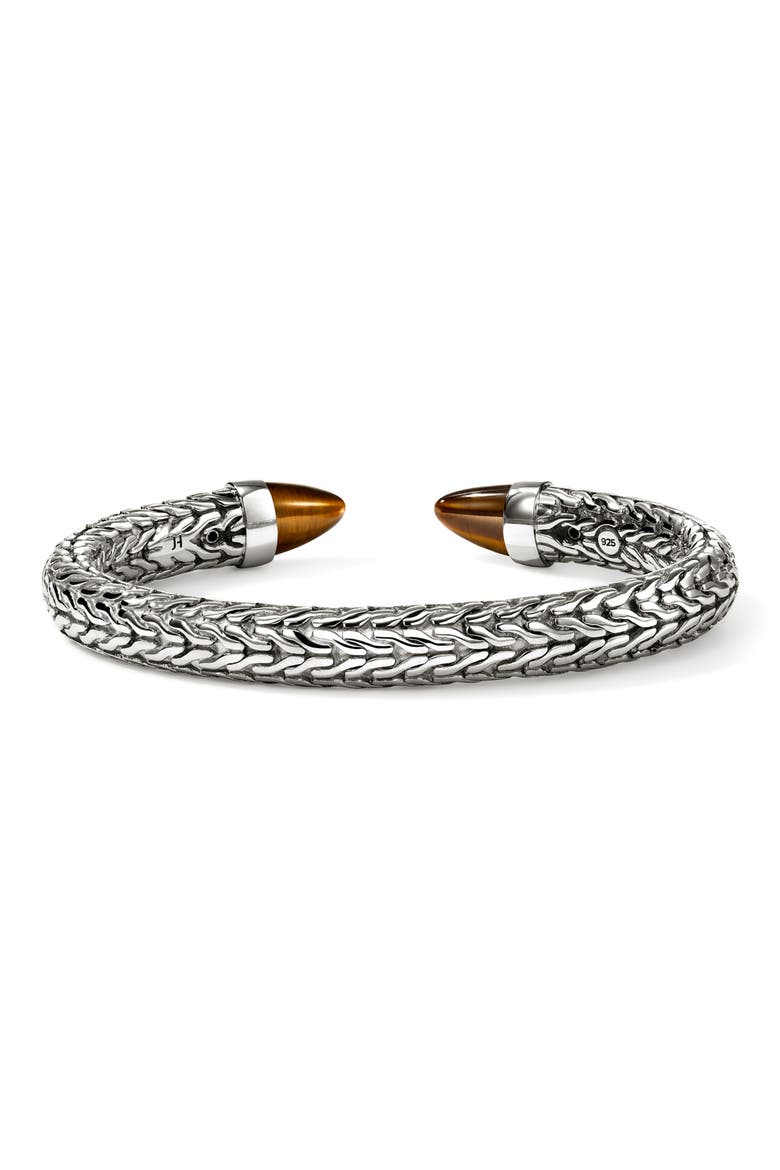 Spear 50 Flex Cuff Bracelet, Alternate, color, SILVER