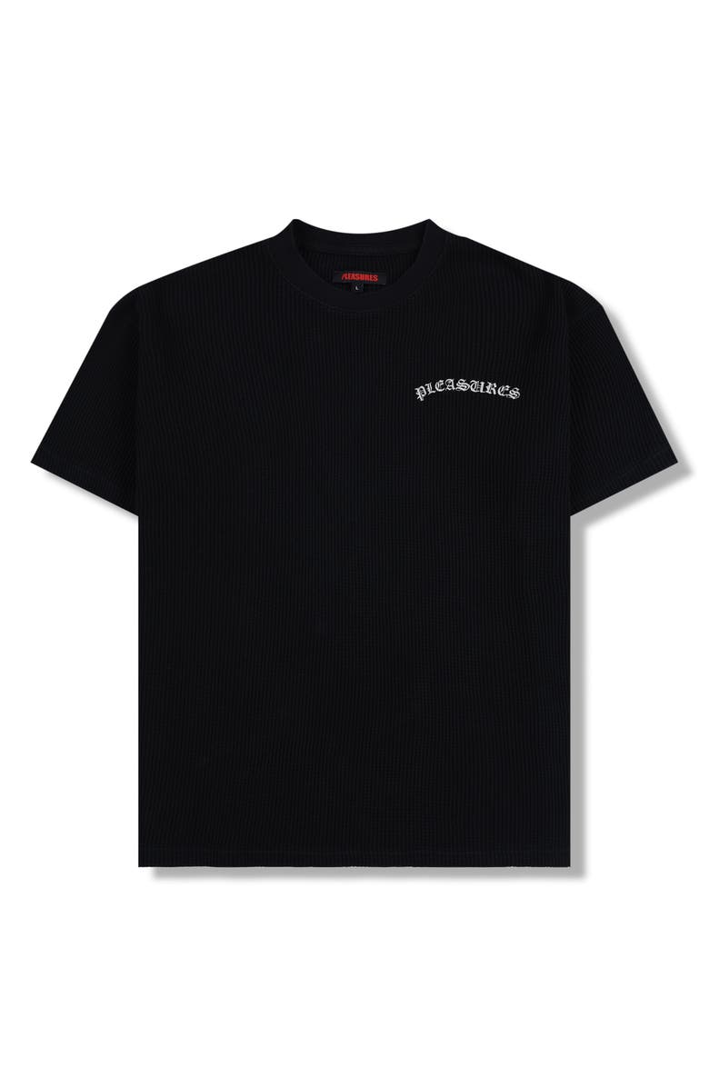 PLEASURES Neural Waffle Knit Cotton Graphic T-Shirt, Alternate, color,