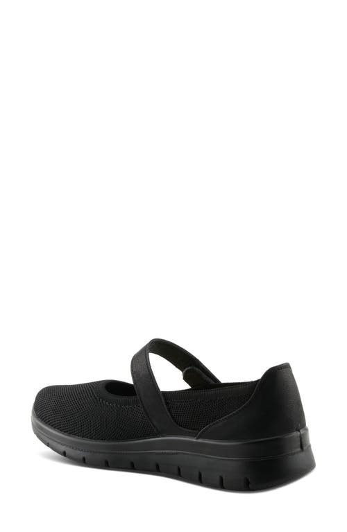 Flexus By Spring Step Stoller Mary Jane Sneaker In Black