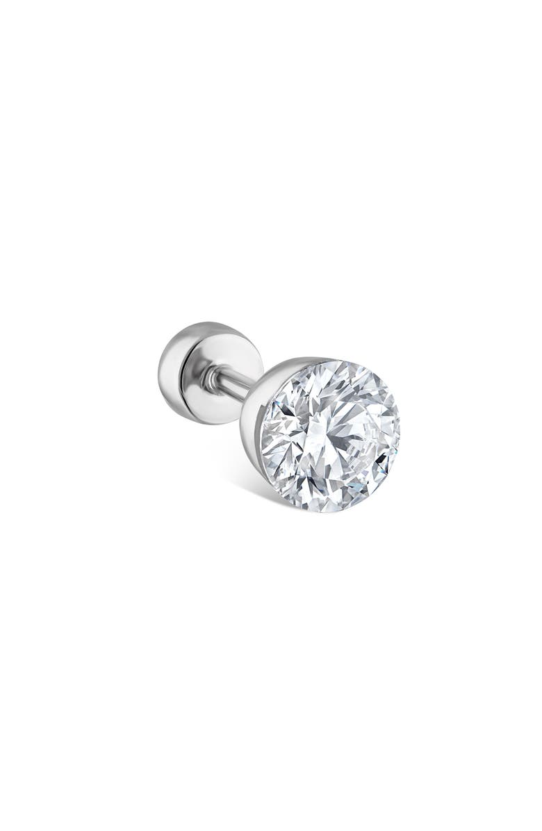 MARIA TASH Invisible Diamond Threaded Stud Earring, Main, color, 