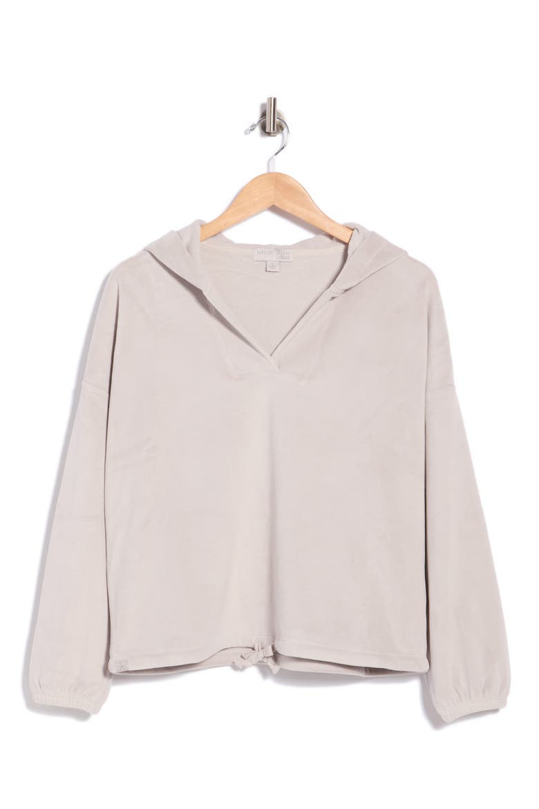 LuxeChic® Hoodie, Alternate, color, OYSTER