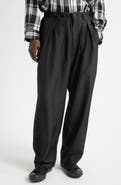 Yohji Yamamoto 1-Tuck Pleated Silk Pants
