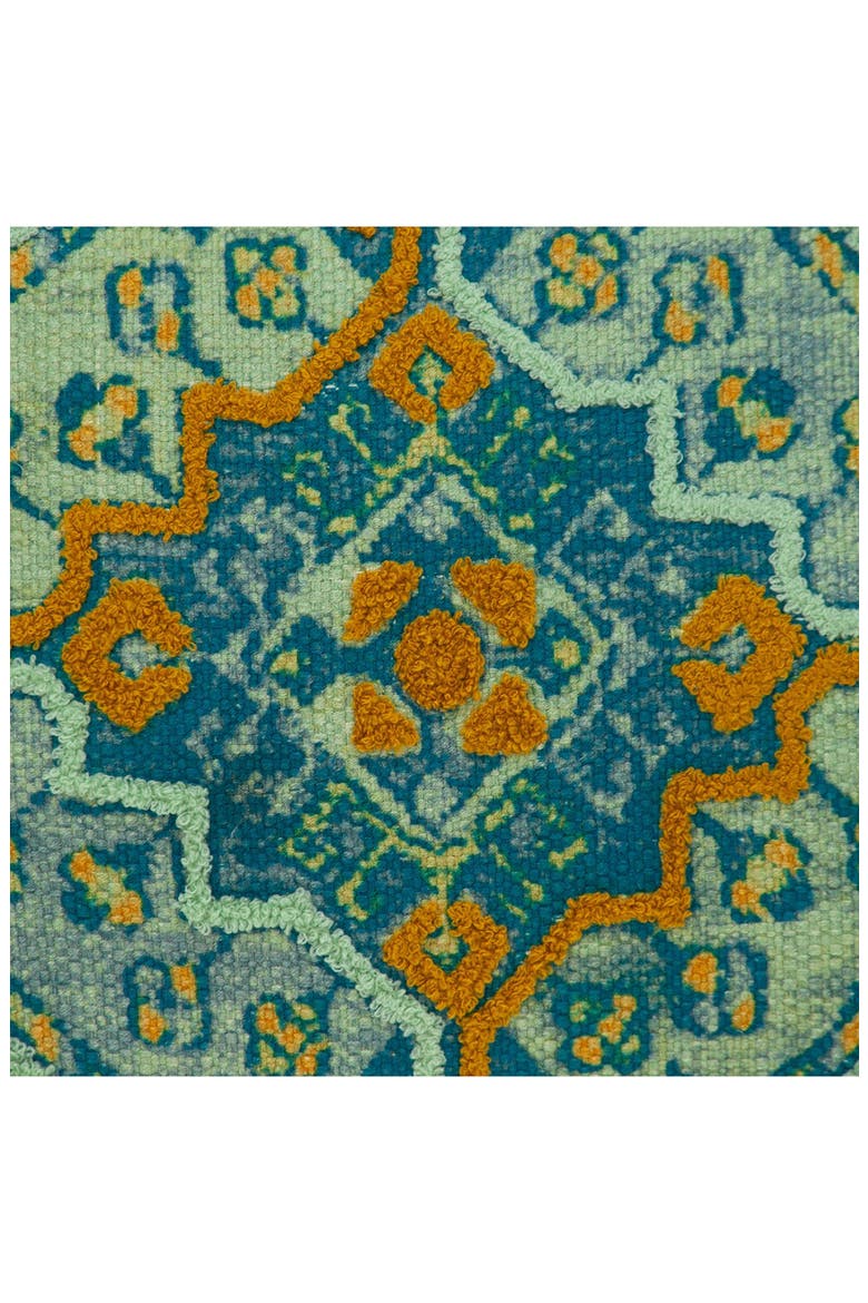 Lotus Tassel Accent Pillow, Alternate, color, BLUE GREEN MULTICOLOR
