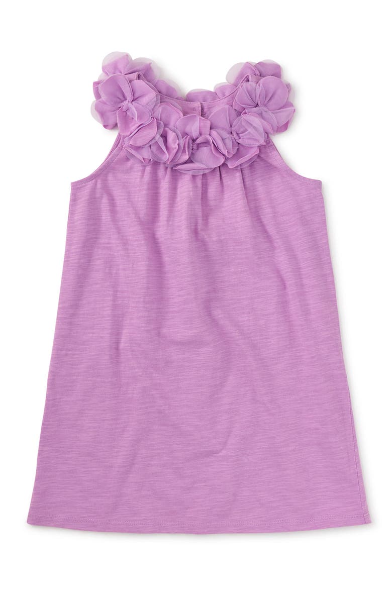 Tea Collection Blooming Lily Shift Dress, Main, color, Sheer Lilac