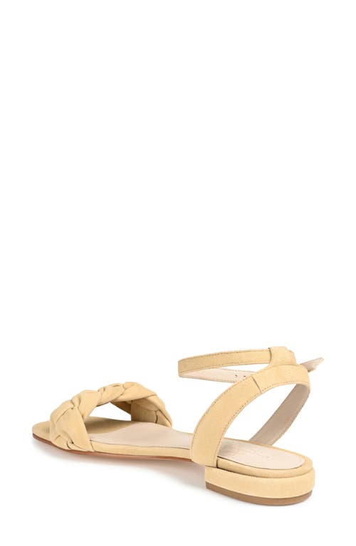 Journee Signature Sellma Braided Ankle Strap Sandal In Tan