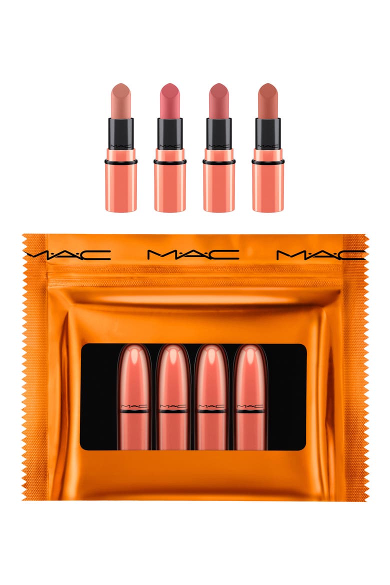 MAC Shiny Pretty Things Nude Mini Lipstick Kit, Main, color, NO COLOR