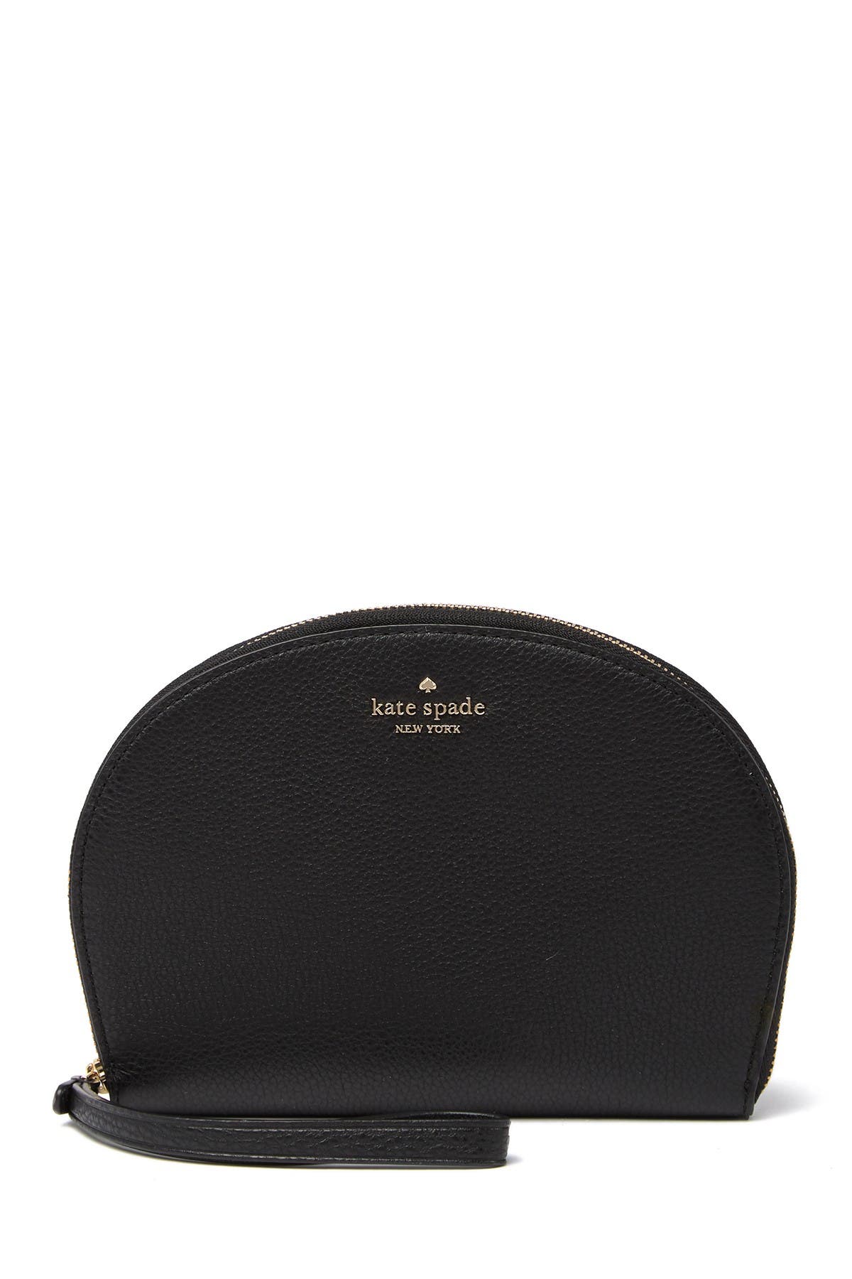 Kate Spade New York rima leather round wristlet pouch, Main, color, 